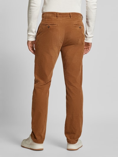 Tommy Hilfiger Regular fit corduroy broek met riemlussen, model 'DENTON' Kaki - 5