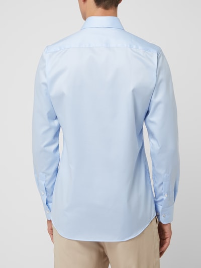 Eterna Slim fit zakelijk overhemd met haaikraag Bleu - 5