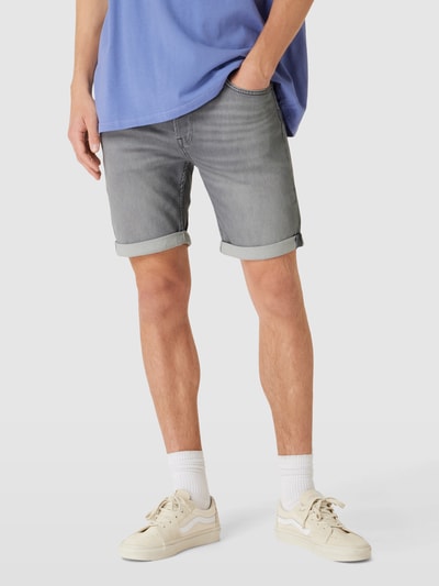 Jack & Jones Jeansshorts mit Label-Patch Modell 'RICK' Hellgrau 4