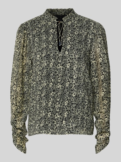 BOSS Orange Regular Fit Bluse mit Allover-Muster Modell 'C_BERODEO' Black 2