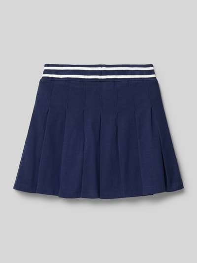 Polo Ralph Lauren Teens Plooirok in gebreide look met logostitching Marineblauw - 3