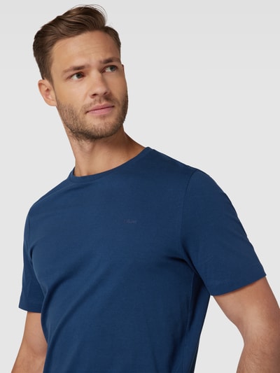 s.Oliver RED LABEL T-Shirt mit Logo-Stitching Blau 3