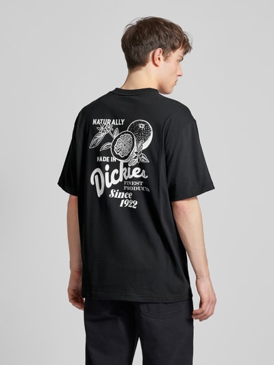 Dickies T-shirt met labelprint, model 'RAVEN' Zwart - 5