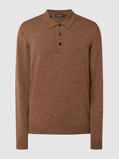 MAERZ Muenchen Pullover aus Schurwolle Cognac 2