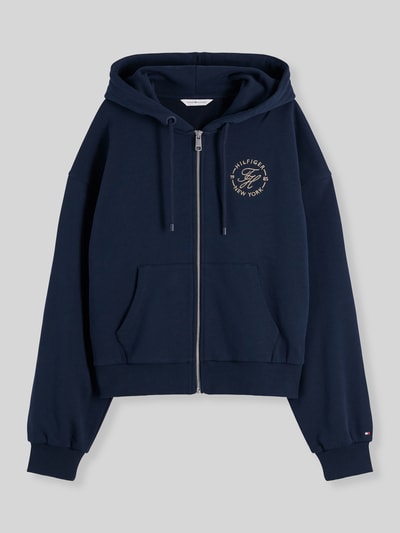 Tommy Hilfiger Bluza rozpinana o kroju relaxed fit z czystej bawełny Granatowy 2