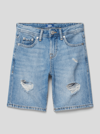 Jack & Jones Jeansshorts im Destroyed-Look  Modell 'CHRIS' Blau 1