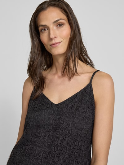 Vero Moda Comfort Fit Trägertop mit Spitze Modell 'MAYA' Black 3