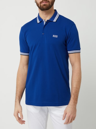 BOSS Green Regular Fit Poloshirt aus Baumwolle Modell 'Paddy' Royal 4