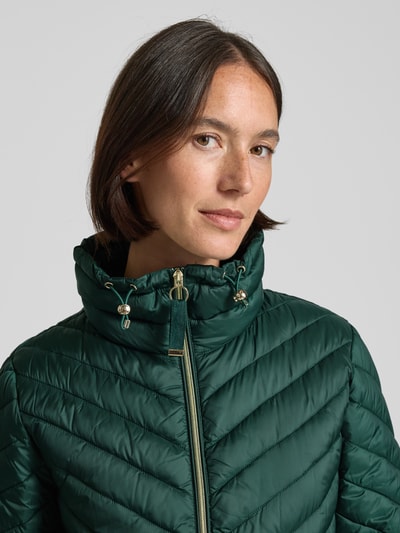 Christian Berg Woman Selection Steppjacke mit Stehkragen und Reißverschlusstaschen Dunkelgruen 3