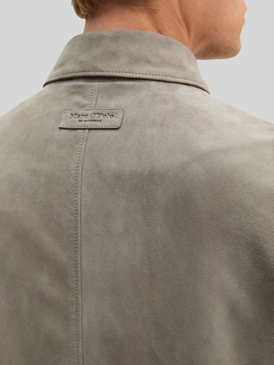 Marc O'Polo Regular Fit Lederjacke aus echtem Ziegenleder Taupe 3