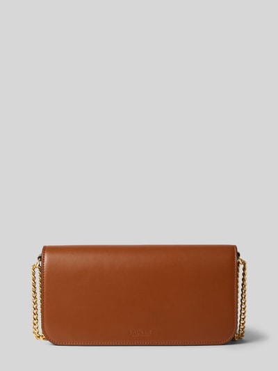 Lauren Ralph Lauren Handtas met labelapplicatie, model 'SAWYER' Cognac - 4