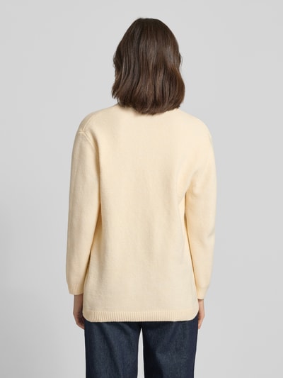 Zero Strickjacke mit Knopfleiste Ecru 5