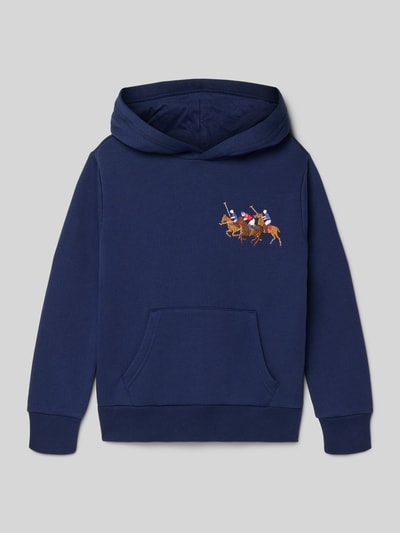 Polo Ralph Lauren Kids regular fit hoodie van katoenmix Marineblauw - 1