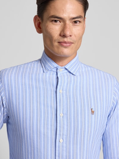 Polo Ralph Lauren Custom Fit Freizeithemd mit Label-Stitching Bleu 3