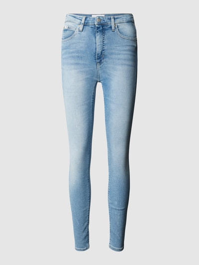 Calvin Klein Jeans Super skinny fit jeans met labelpatch Jeansblauw - 2