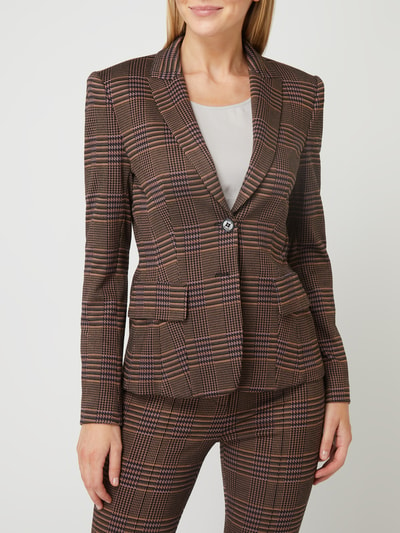 Marc Cain Blazer mit Glencheck-Muster Mittelbraun 4