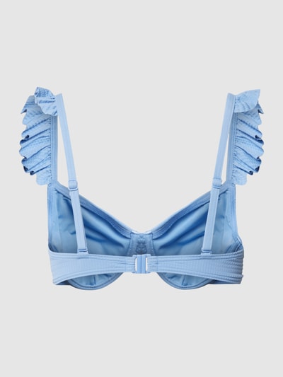 Esprit Bikinitop met structuurmotief, model 'BALIAN' Aquablauw - 3