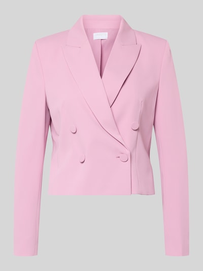 Produktfoto, Zweireihiger Blazer mit Reverskragen von Jake*s Cocktail in Rosa, Material-Mix mit Stretch, Regular Fit, glatte Textur