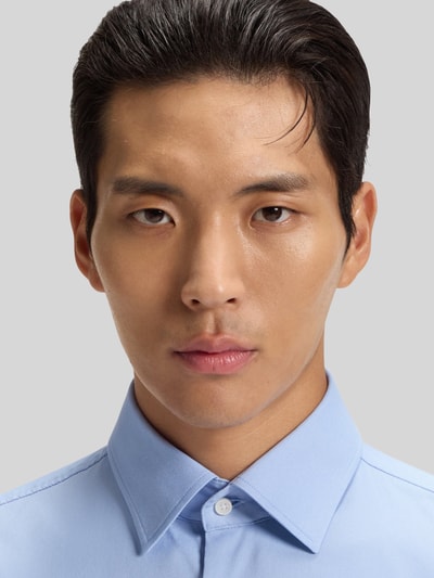 BOSS Slim Fit Hemd mit einreihiger Knopfleiste Modell 'HANK' Bleu 3