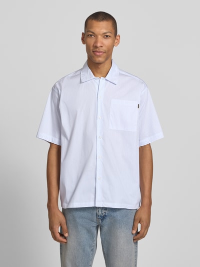 WOODBIRD Koszula casualowa o kroju regular fit z brustaszą model 'Wang' Jasnoniebieski 4