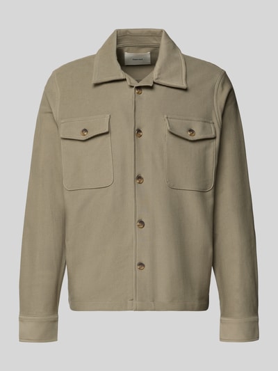 SELECTED HOMME Regular fit overhemdjack van puur biologisch katoen, model 'OLIVER' Olijfgroen - 2