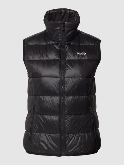 HUGO Bodywarmer met labelprint, model 'FANDICIA' Zwart - 2