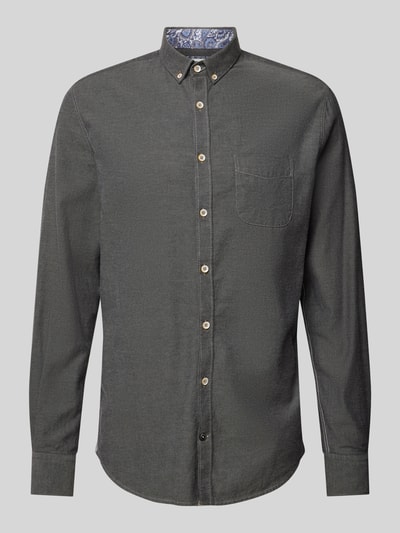 Colours & Sons Regular fit vrijetijdsoverhemd met button-downkraag Antraciet - 2