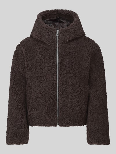 VERO MODA Teddyjacke mit Kapuze Schoko 2