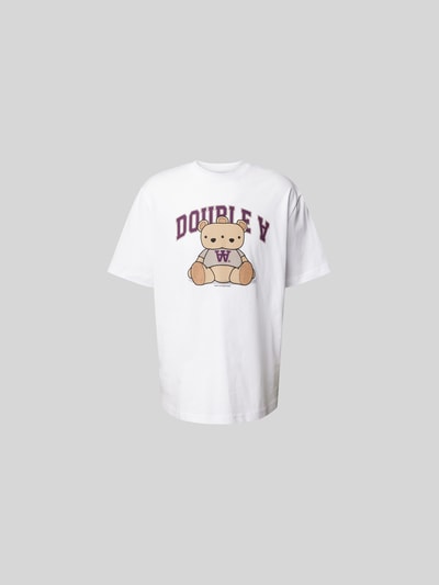 Wood Wood T-shirt met labelprint Wit - 2