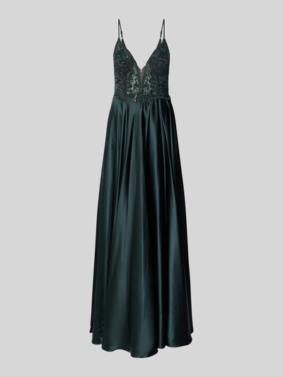 V.M. Avondjurk met kant Donkergroen - 2