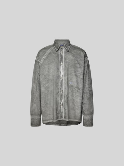 A-COLD-WALL Oversized Hemdjacke aus reiner Baumwolle Anthrazit 2