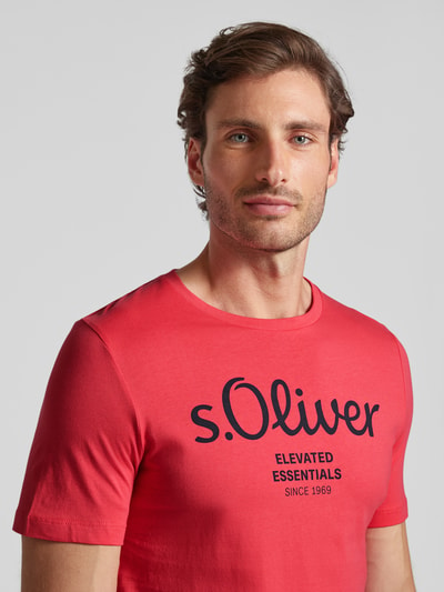 s.Oliver RED LABEL T-Shirt mit Rundhalsausschnitt Koralle 3