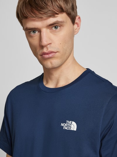 The North Face T-Shirt mit Label-Print Modell 'Simple Dome' Dunkelblau 3