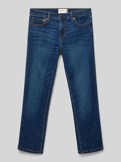 Abercrombie&Fitch Jeansy o kroju straight fit w 5 kieszeni Niebieski 1