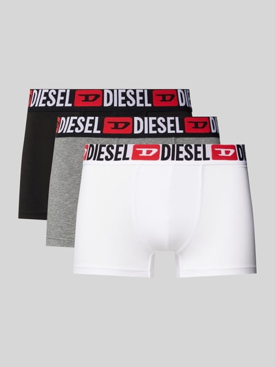 Diesel Trunks mit elastischem Logo-Bund im 3er-Pack Mittelgrau 1