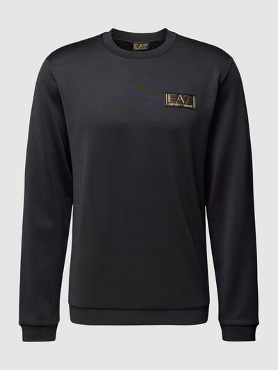 EA7 Emporio Armani Sweatshirt mit Label-Detail Black 2