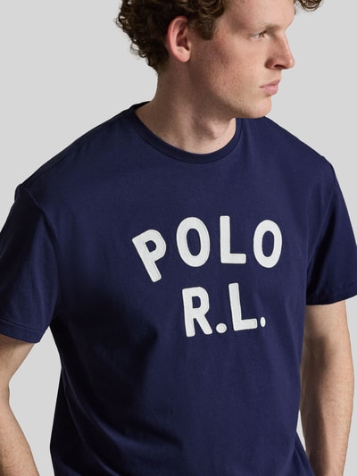 Polo Ralph Lauren Loose Fit T-Shirt aus reiner Baumwolle Marine 3