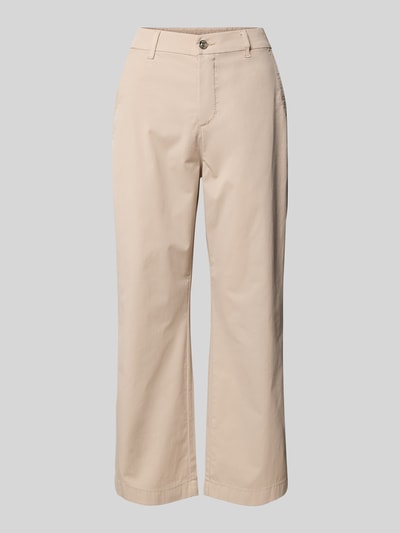 MAC Spodnie capri z lamowanymi kieszeniami z tyłu Gliniany 2