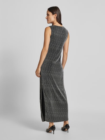 Selected Femme Maxi-jurk met boothals, model 'ANITA' Zwart - 5