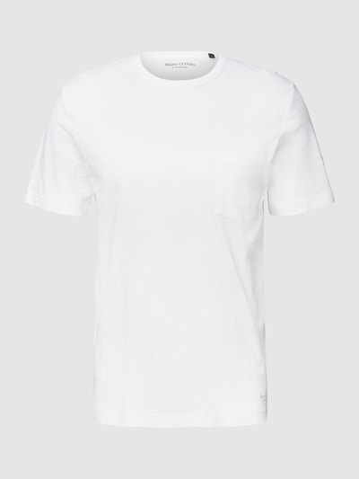 Marc O'Polo T-Shirt mit Label-Print Weiss 2