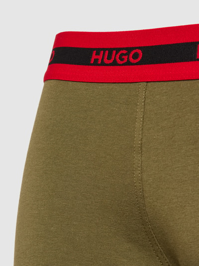 HUGO Boxershort met elastische band in een set van 3 stuks Olijfgroen - 2