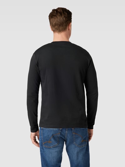 Marc O'Polo Longsleeve mit Label-Print Black 5