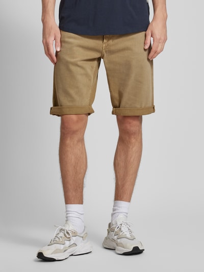 G-Star Raw Slim Fit Jeansshorts mit Gürtelschlaufen Modell 'Mosa' Sand 4