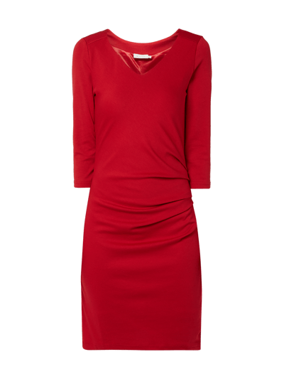 Kaffe Kleid mit drapierten Falten Rot 2