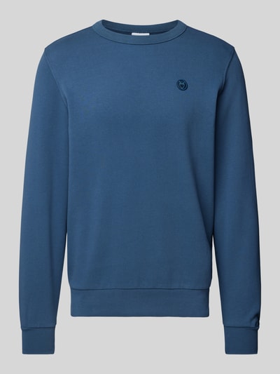 Knowledge Cotton Apparel Sweatshirt mit Label-Detail Royal 2