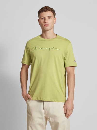 CHAMPION T-Shirt mit Label-Print Mint 4
