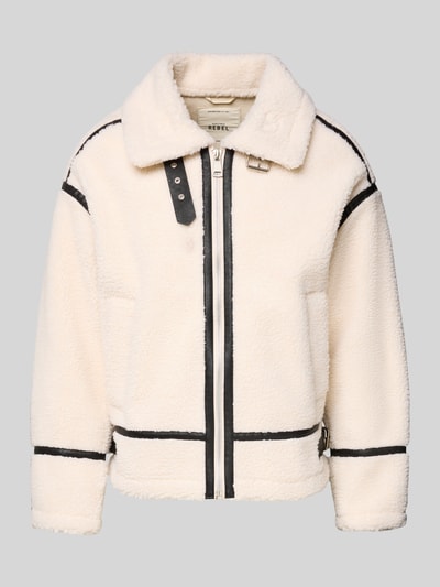 Redefined Rebel Regular fit jack van imitatiebont, model 'Angel' Offwhite - 2
