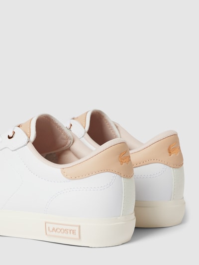Lacoste Sneaker mit Label-Detail Modell 'POWERCOURT' Weiß 3