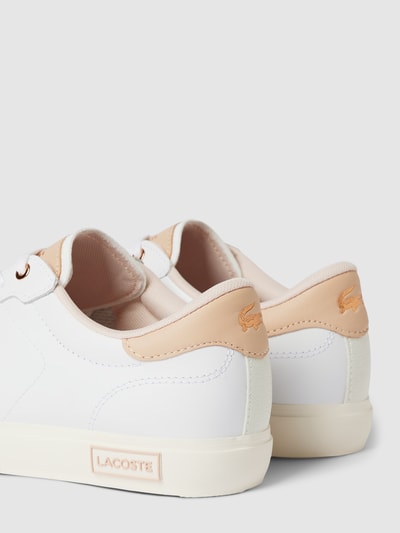 Lacoste Sneakers met labeldetail, model 'POWERCOURT' Wit - 3