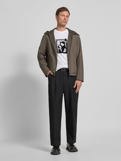 Emporio Armani Jacke mit Zweiwege-Reißverschluss Schlamm 1